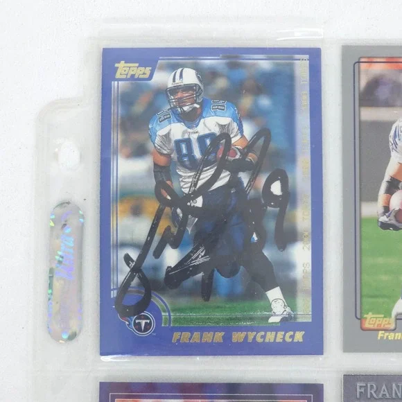 Frank Wycheck Football Card Lot Titans Autograph Inserts Chase Tennessee Vintage - Picture 6 of 16